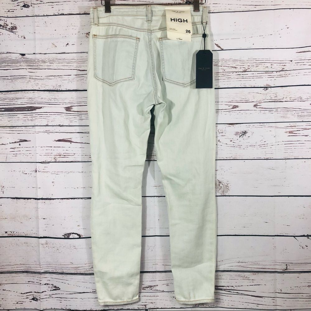 rag & bone Nina High-Rise Skinny Ankle Crop Stretch Jeans 26 - Picture 5 of 15
